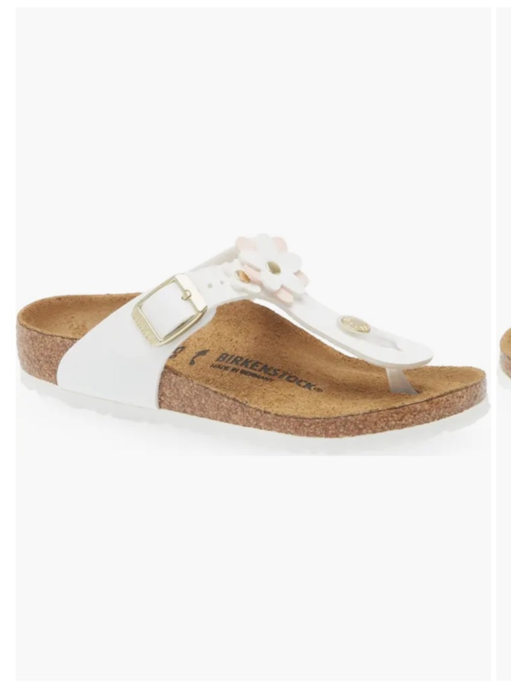 Birkenstock Kids' Gizeh Flower Flip Flop- 32 - Picture 4 of 11